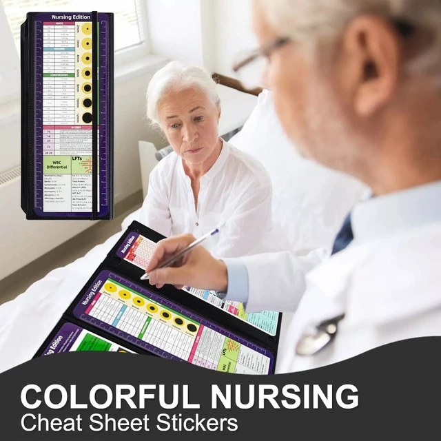 Alt view image 5 of 6 - Black Foldable Nursing Clipboard Nurse Clip Board-1pcs 3 Layers Sturdy Lightweight Plastic, Fits Pockets/Bags, Built-In Medical Cheat Sheets, for Nurses, Doctors, Medical Students