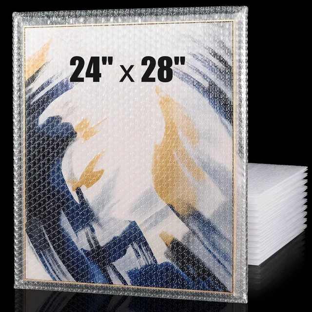 Main image of 10 Pack 24*28 Inch Extra Large Bubble Pouches for Packing Shipping Bubble Bag Protect Shockproof Cushion for Moving Shipping, Artwork Fragile Dish Plate Mirror TV Musical Instrument Electronic