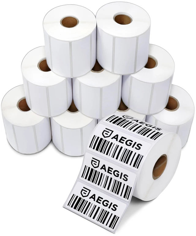 Main image of 2.625" X 1" Direct Thermal Labels (15600 Count, 12 Rolls) - FNSKU Labels Barcode Stickers, Inventory Identification - Compatible With Zebra and Rollo Printers