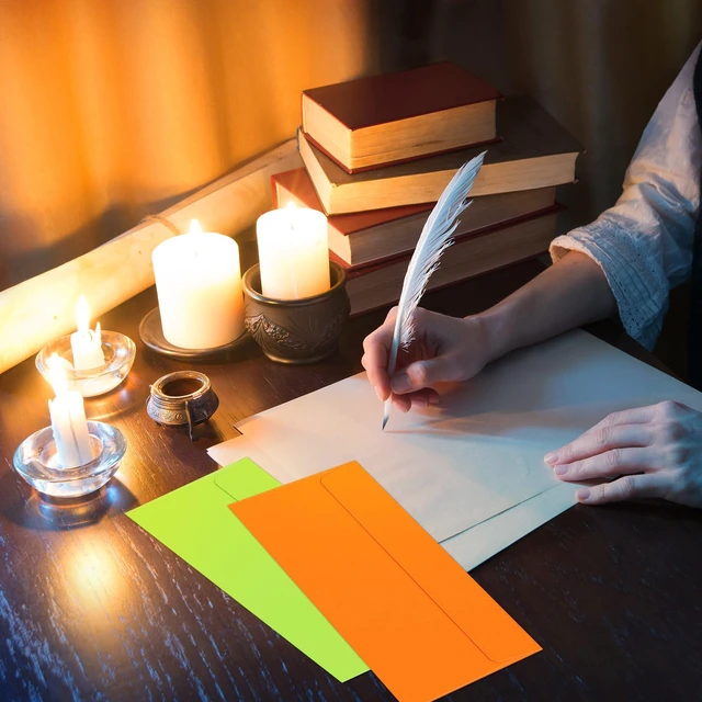 Alt view image 4 of 7 - 500 Pcs #10 Colored Envelopes Business Adhesive,Neon Color Letter Size, Standard for Office Check Invoices Letters Letterhead Invitations Announcements 4-1/8 x 9-1/2'', Neon