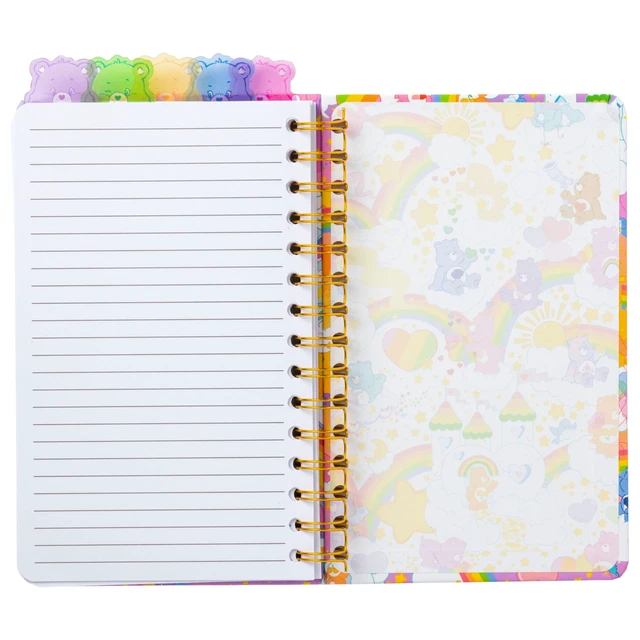 Alt view image 4 of 7 - Care Bears Spiral Tabbed Notebook Featuring Grumpy Bear, Share Bear, Tenderheart Bear, Cheer Bear, Bedtime Bear, and Good Luck Bear, 8 x 5