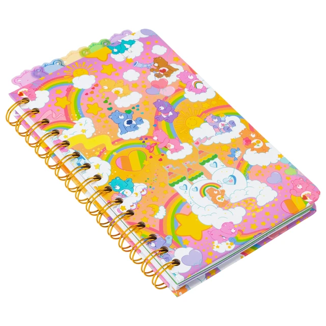 Alt view image 5 of 7 - Care Bears Spiral Tabbed Notebook Featuring Grumpy Bear, Share Bear, Tenderheart Bear, Cheer Bear, Bedtime Bear, and Good Luck Bear, 8 x 5