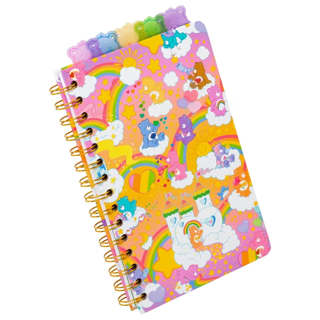 Alt view image 6 of 7 - Care Bears Spiral Tabbed Notebook Featuring Grumpy Bear, Share Bear, Tenderheart Bear, Cheer Bear, Bedtime Bear, and Good Luck Bear, 8 x 5