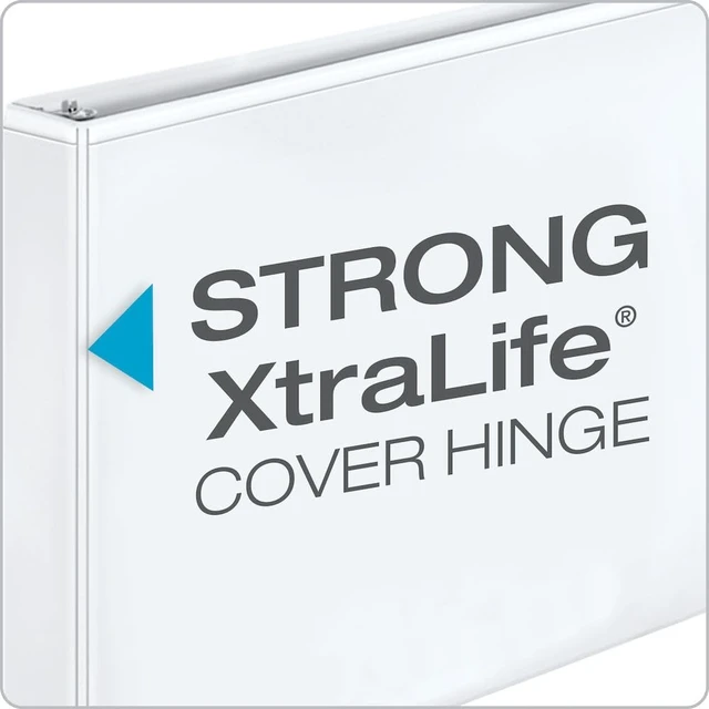 Alt view image 4 of 7 - 11-Inch x 17-Inch ClearVue Slant-D Ring Binder, 3-Inch, White (22142V3)