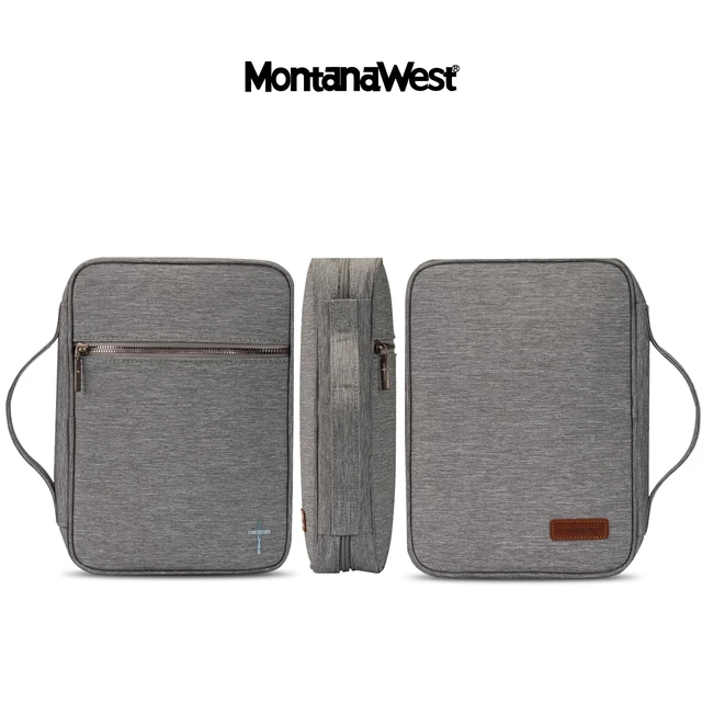 Alt view image 4 of 6 - Bible Cover for Women Men with Leather Bookmark Book Carrying Cases Church Bag for Outdoor Protective