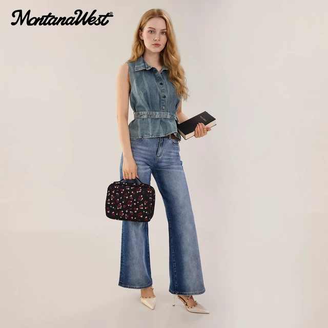 Alt view image 2 of 7 - Bible Cover for Women Men with Leather Bookmark Book Carrying Cases Church Bag for Outdoor Protective