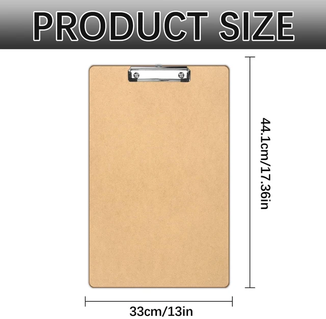 Alt view image 2 of 6 - 6 PCS Extra Large 11x17 Clipboard, Wood Cleats with Low Profile Clips for Drawing, Sketching, and Art Boards, Horizontal Wood Lapping, Landscape Layout (3Mm Thickness)