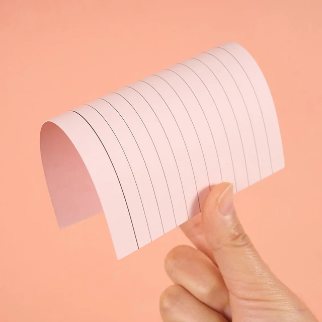 Alt view image 3 of 7 - 100 Sheets 4x6 Colored Ruled Note Cards Index Cards, 5 Pink 250 GSM Heavy Flashcards for To Do List Cards, Accounting