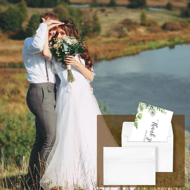 Alt view image 6 of 7 - Self Adhesive Invitation, 1000 Pcs A2 Envelopes 4.375x5.75 Inches Paper Material, Self Seal Envelopes, 1000 Count, For Weddings, Baby Showers, Photos, Notes, Greeting Cards, Easy Mailing