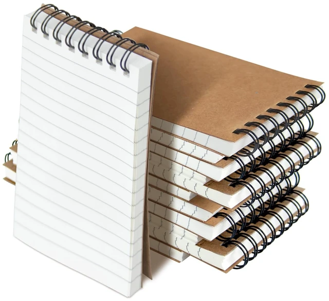 Main image of 12 Pack 3x5" Mini Notebook, Small Spiral College Ruled Notepad for School Pocket Notebook, Small Notebooks, Pocket Notepads, Lined Note Pads for Home Office Work Travel Meetings Travel Note Taking