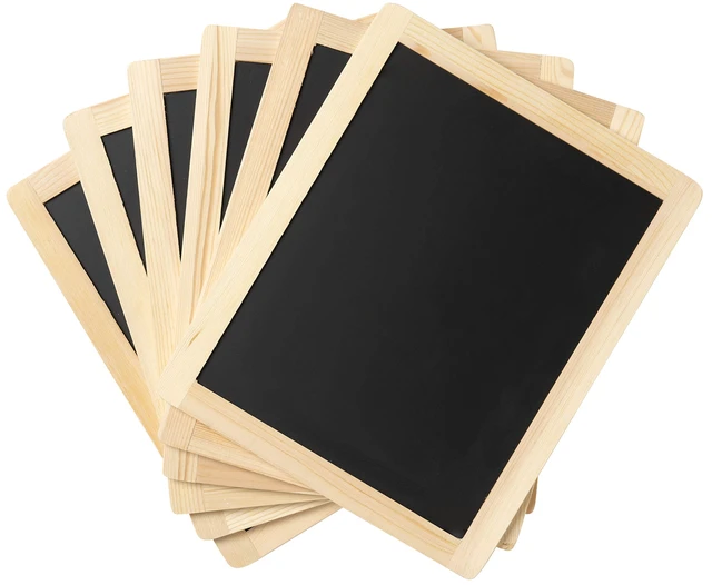 Alt view image 2 of 7 - Enterprises Double-Sided Chalkboard Set, 8 ' x 10 ' With Decorative Wood Surface Frame, Perfect For Arts & Crafts, 6 Pack