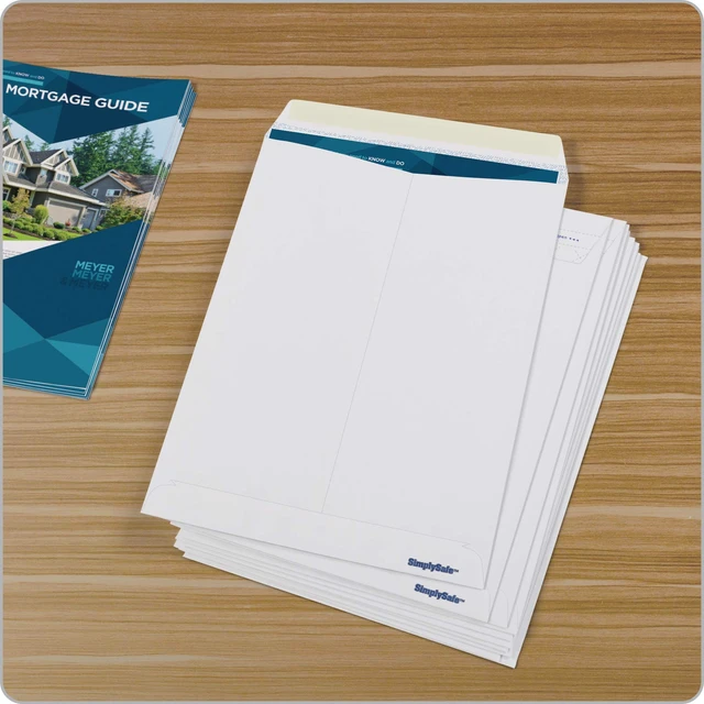 Alt view image 7 of 7 - 9 x 12 Security Envelopes, 100/Box, 9 x 12 Inches, Release & Seal Self Seal, SimplySafe Tamper Evident Pull Strip, White (COLO930)