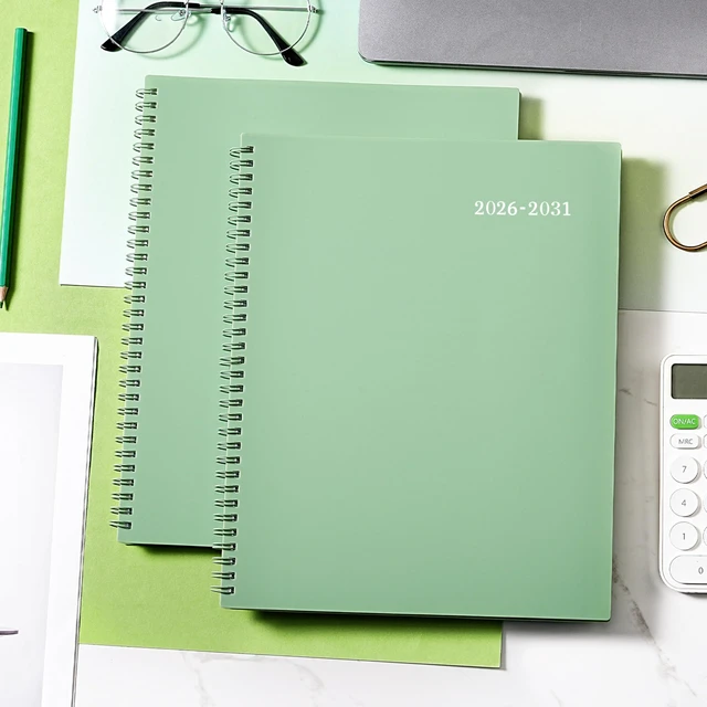 Alt view image 7 of 7 - 2026-2031 Monthly Planner/Monthly Calendar - 5 Year monthly Planner Jul. 2026 - Jun. 2031, 9" x 11", Double-Side Pocket + Durable Polypropylene Cover - Sage Green