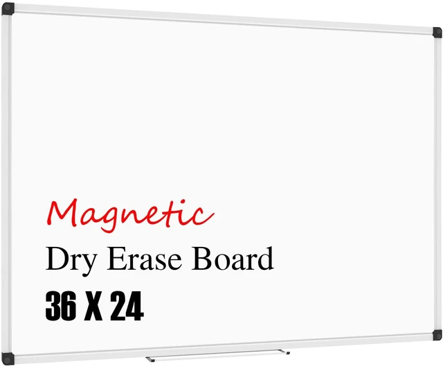Main image of XBoard Magnetic Whiteboard 36 x 24 Inches, Aluminum Frame 3' x 2' Dry Erase White Board for Wall, Message Presentation Board for Home School Office