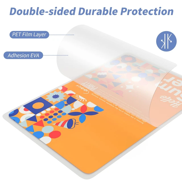Alt view image 3 of 7 - 3Mil Thermal Laminating Sheets 100 Packs 9x11.5 Laminating Pouches Holds 8.5 x 11 Inch Lamination Plastic Paper for Laminator, School Office Supplies Laminate