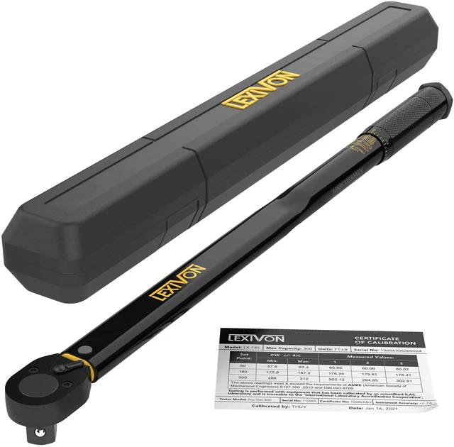 Main image of 3/4-Inch Drive Click Torque Wrench 30~300 Ft-Lb / 40.7~406.8 Nm (LX-185)
