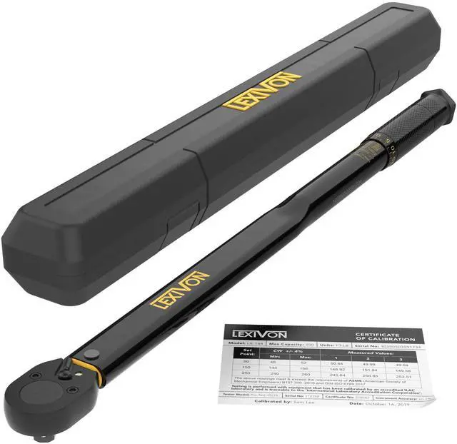 Main image of 1/2-Inch Drive Click Torque Wrench 25-250 Ft-Lb/33.9-338.9 Nm (LX-184)