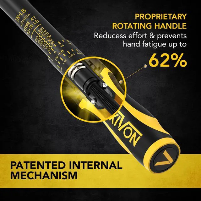 Alt view image 5 of 7 - Torque Wrench, 1/4-Inch Drive, Dual Scale 30-250 IN-LB (3.4-28.2 N·m), Premium Rubber-Grip Handle, Deluxe Hybrid Case (LX-TW14)