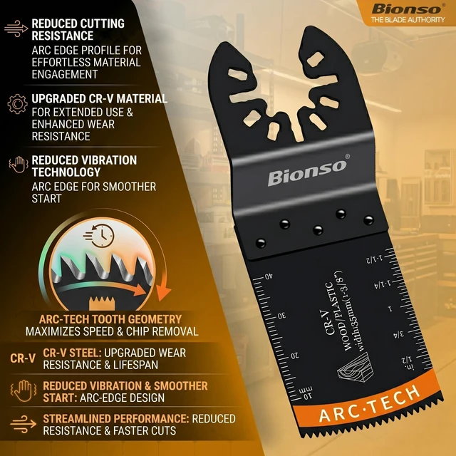Alt view image 3 of 5 - 110PCS Oscillating Tool Blade Cuts Wood, Sharp and Durable Multitool Blades, Multi Tool Blades Kits, Oscillating Saw Blades Fit Dewalt Milwaukee Ryobi Makita Worx Rockwell