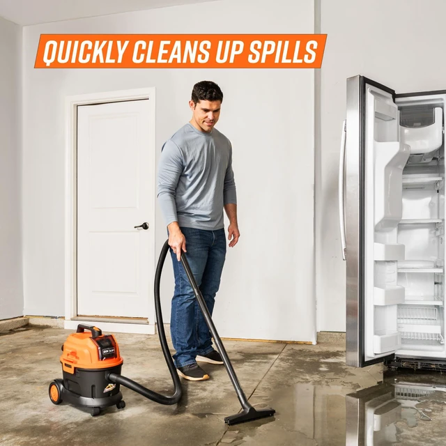 Alt view image 6 of 6 - DAA202W 0901 2.5 Gal 20V Max Cordless Wet/Dry Vac Orange/Black Cordless Convenience, Powerful Wet/Dry Cleanup, Built for Auto Detailing, Portable Everyday Cleaning, Grab-and-Go Design