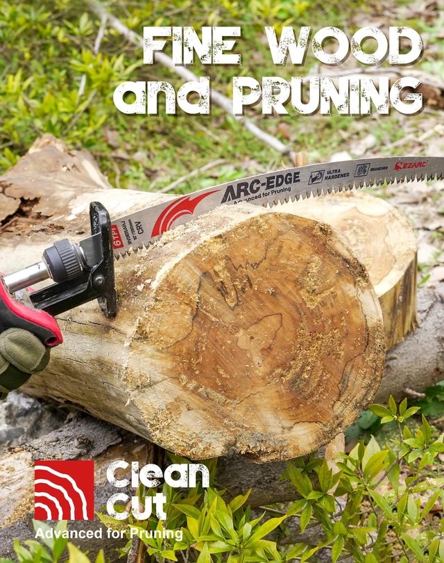 Alt view image 6 of 7 - Arc Edge Reciprocating Saw Blades, 15-Inch 6TPI for Pruning, 10-Pack Extra-Long Arc Edge, Chrome Vanadium Steel, Fleam Ground Teeth, Up to 3x Life, for Tree Trimming, Larger Branches