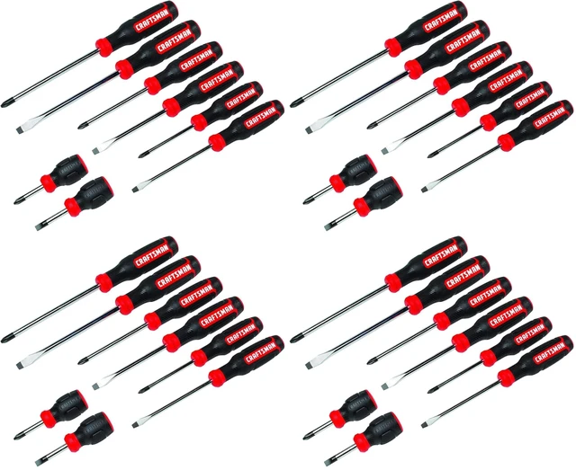 Main image of Screwdriver Set,Bi-Material,8 Piece Set (CMHT65075N),(Pack of 4)