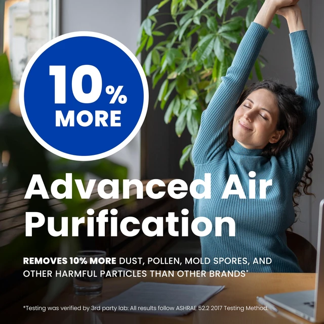 Alt view image 4 of 7 - Genuine 210 Replacement Filter for Whole-House Air Purifiers - MERV 11, Clean Air & Dust, 20x25x4 Air Filter (Pack of 1)