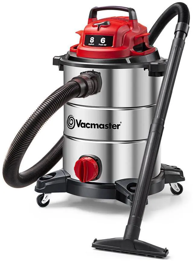 Main image of VOC812SF 1101 8-Gal 6 Peak HP Stainless Steel Wet/Dry Vac Red