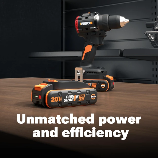 Alt view image 2 of 7 - 20V 4.0Ah Lithium-ion Battery, WA3676 PowerShare, Intelligent Battery, Stays Cool, 360° Cell Protection, Charge-Level Indicator