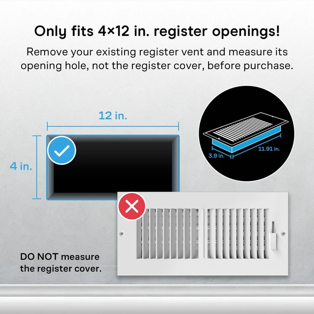 Alt view image 2 of 7 - AIRTAP T4, White Register Booster Fan for 4x12 Openings Automatic Open/Close Vents, Wireless LCD Temperature Controller, WiFi App, Quiet 10-Speeds, Smart Home