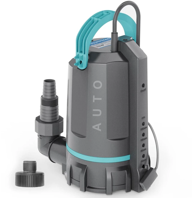Main image of 1/2 HP Automatic Sump Pump 3159 GPH Submersible Water Pump Thermoplastic Utility Pump High Flow Water Removal for Swimming Pool Garden Pond Basement Wells with 10ft Long Power Cord