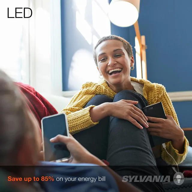 Alt view image 4 of 6 - Sylvania ECO LED A19 Light Bulb, 60W Equivalent, Efficient 9W, 7 Year, 750 Lumens, Non-Dimmable, Frosted, 5000K Daylight - 24 Count (40987) (Pack of 2)