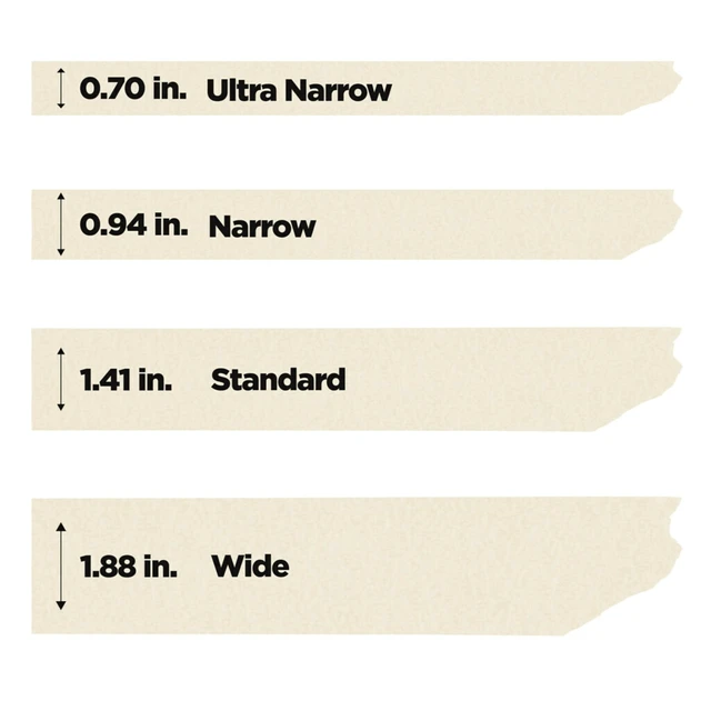 Alt view image 6 of 7 - 3M Contractor Grade Masking Tape 0.94" x 60 yds Tan 4 Contractor Packs of 9 Rolls Each Durable Vinyl Tape for Versatile Indoor and Outdoor Use