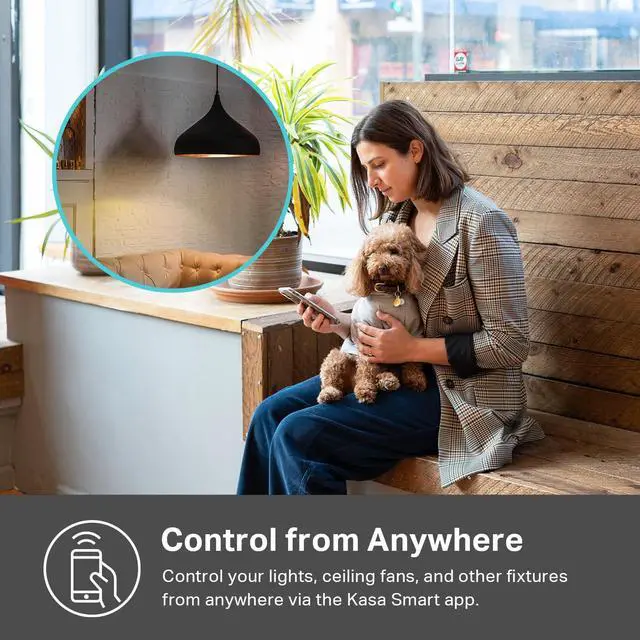 Alt view image 6 of 7 - Matter Smart Dimmer Switch, KS225P3, Single Pole, Need Neutral Wire Voice Control w/Siri, Alexa & Google Home, 2.4GHz Wi-Fi, UL Certified, Timer & Schedule, Easy Guided Install, 3-Pack