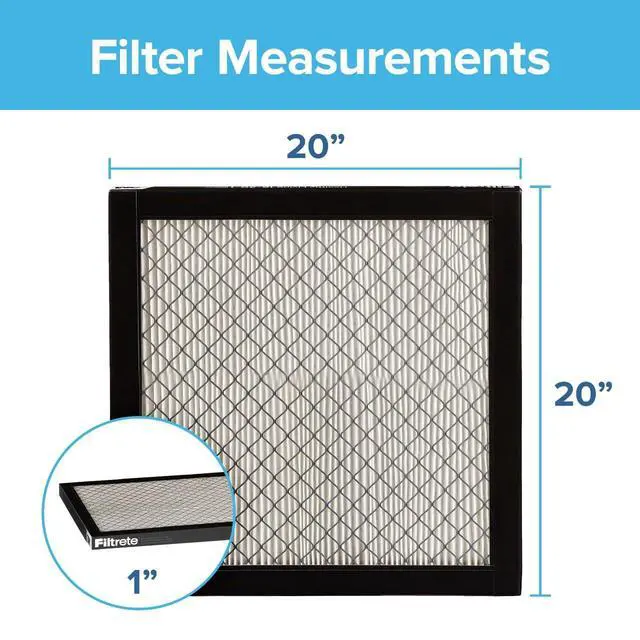 Alt view image 2 of 6 - 20x20x1 Air Filter, MERV 14, MPR 2800, 2 HVAC Filters Ultrafine Particle Reduction, 3-Month AC/Furnace Filters, Cleaner Air, Reliable Airflow, (Act. Size 19.69x19.69x0.81 in)
