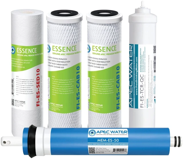 Main image of FILTER-MAX-ES50 Reverse Osmosis Filter Replacement Set, 50 GPD ROES-50 Replacement Filter Set, 1 Year Set, 5-Stage, Compatible with 5-Stage 50 GPD RO Systems