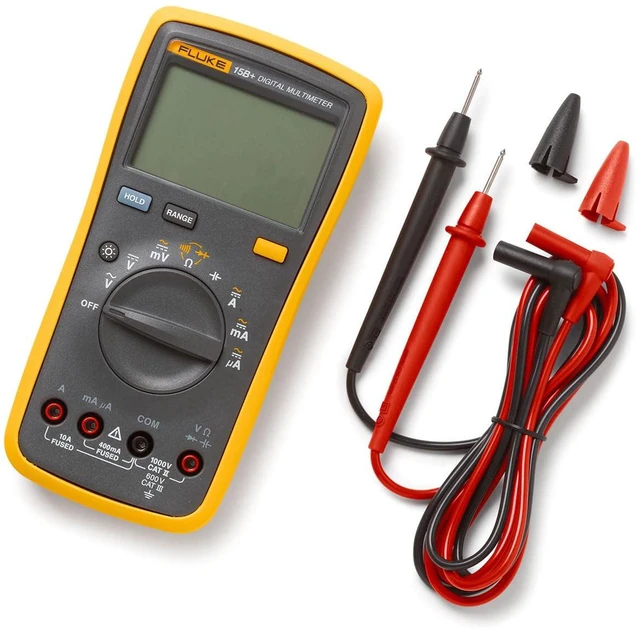 Alt view image 2 of 6 - 15B+ Digital Multimeter, for Electrical Applications, Measures AC/DC Voltage and Current Measurements up to 1000V and 10A, Along with Resistance, Continuity, Diode, and Capacitance Capabilities