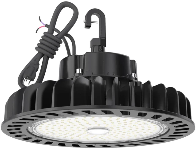 Main image of UFO Led High Bay Light 150W 21,750lm 5000K 1-10V Dimmable High Bay Led Lights UL Listed US Hook 5' Cable Led High Bay Lights Alternative to 650W MH/HPS for Gym Factory Warehouse
