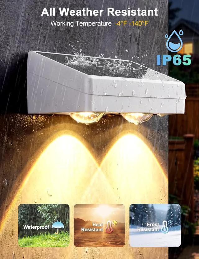 Alt view image 4 of 7 - Fence Lights Solar Powered with Remote, 9 Fixed Colors Color Changing White Fence Lights Waterproof IP65 Dusk-to-Dawn LED Deck Lighting for Patio, Railing, Pool, Porch, Backyard, 12 Pack