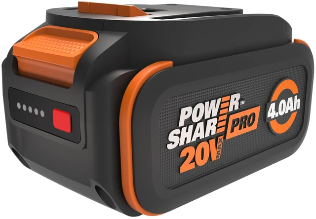 Main image of 20V 4.0Ah Lithium-ion Battery 1 pc, WA3674 PowerShare, Intelligent Battery, Stays Cool, 360° Cell Protection, Charge-Level Indicator