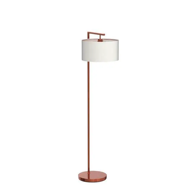 Alt view image 4 of 7 - Montage Modern Floor Lamp, LED Floor Lamp for Living Rooms & Offices - Tall Standing Lamp for Bedroom Reading - Corner Pole Lamp for Contemporary Home Decor - Rose Gold