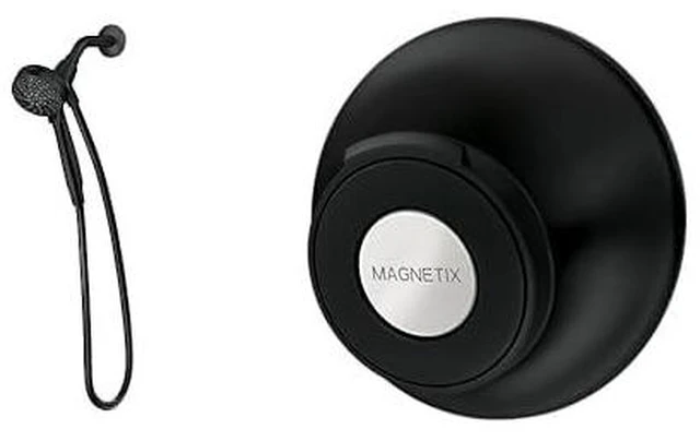 Main image of 26100EPBL Engage Magnetix 3.5-Inch Six-Function Eco-Performance Handheld Showerhead, with 186117BL Magnetix Remote Dock, Matte Black