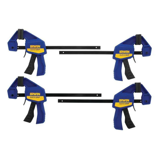 Alt view image 3 of 7 - Bar Clamp, 6", 8 Pack | QUICK-GRIP | One-Handed | Mini