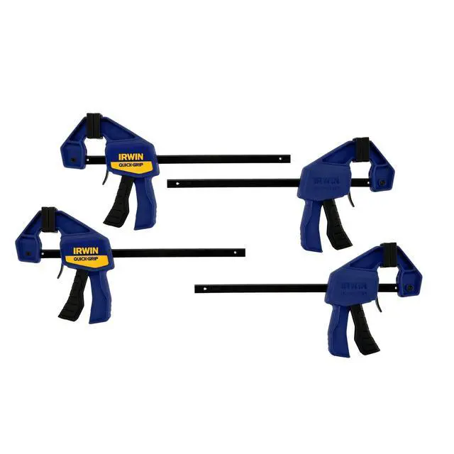 Alt view image 4 of 7 - Bar Clamp, 6", 8 Pack | QUICK-GRIP | One-Handed | Mini