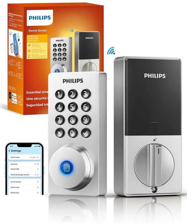 Main image of Wi-Fi Smart Deadbolt Lock, Keyless Entry Door Locks for Front Door Code / Fingerprint / APP Unlock, Remote Access, Alexa Google Voice Unlock, Auto Lock, Built in WiF, Backlit Touchscreen