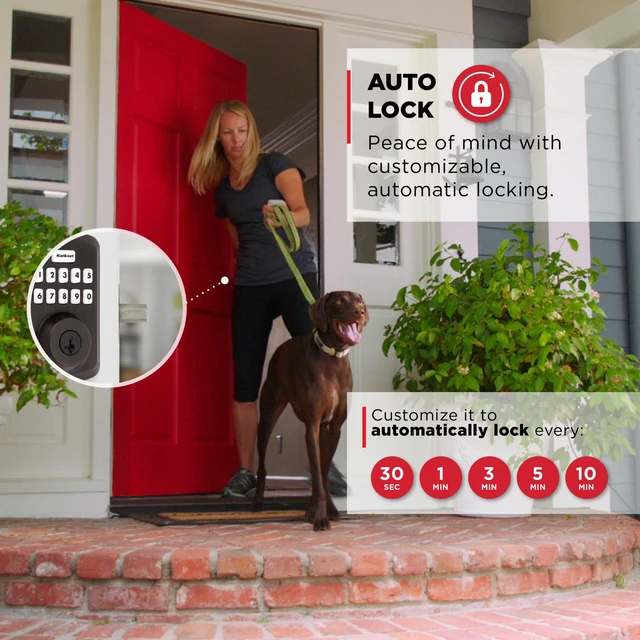 Alt view image 5 of 7 - Powerbolt 250 10-Button Keypad Venetian Bronze Transitional Electronic Deadbolt Door Lock, Featuring Convenient Keyless Entry, Customizable User Codes and Auto-Locking
