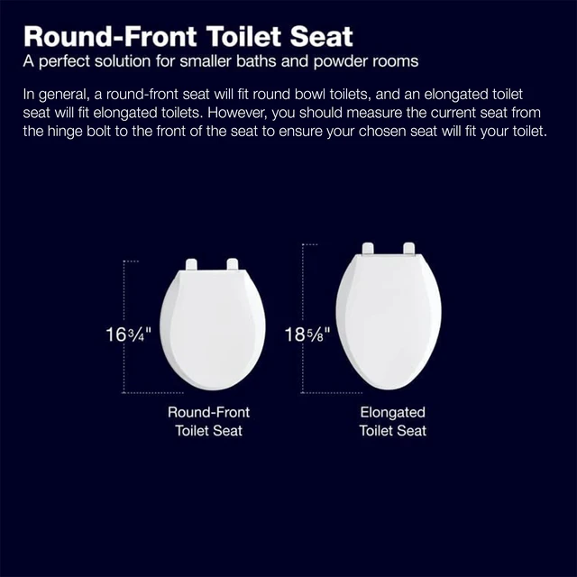 Alt view image 2 of 7 - 25876-0 Hyten 3" Height, Elevated Soft Close Round Toilet Seat, Contoured Seat with Grip-Tight Bumpers, Quick-Attach Hardware, White