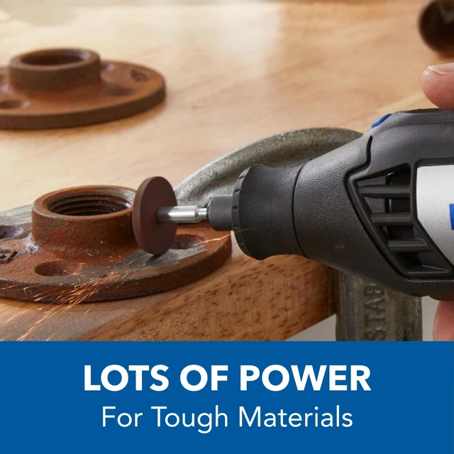 Alt view image 4 of 7 - 4000-2/32 Rotary Tool Kit with 2 Attachments and 32 Accessories 2 Attachments, 32 Accessories, Variable Speed, 1.6 Amp Motor, Ideal for Cutting, Sanding, Engraving, Wood Carving