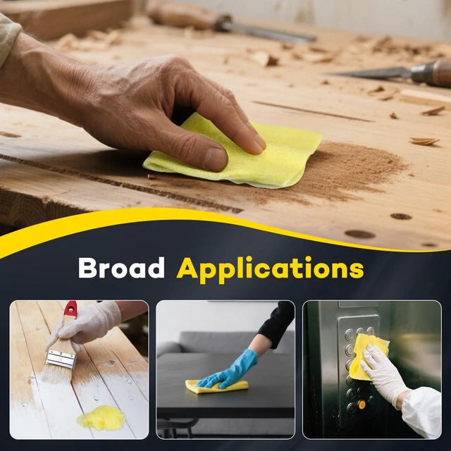 Alt view image 2 of 6 - 144Pcs Tack Cloth for Removing Dust from Woodworking, 18 x 36 Inches Dust Cloths,Sanding Particles, Clean & Polish, Ideal for Woodworking & Painting,Wax and Silicone Free