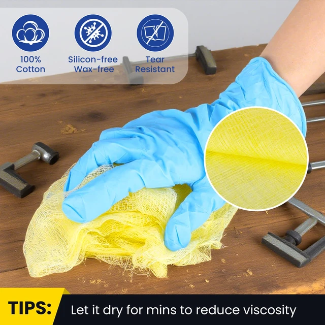 Alt view image 4 of 6 - 144Pcs Tack Cloth for Removing Dust from Woodworking, 18 x 36 Inches Dust Cloths,Sanding Particles, Clean & Polish, Ideal for Woodworking & Painting,Wax and Silicone Free